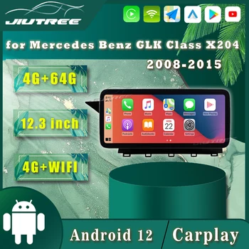 Automobilio Radijas Android12 Mercedes Benz GLK X204 2008-2015 Multimedia Player Carplay Automobilio Stereo Ekrano GPS Navigacija Galvos Vienetas