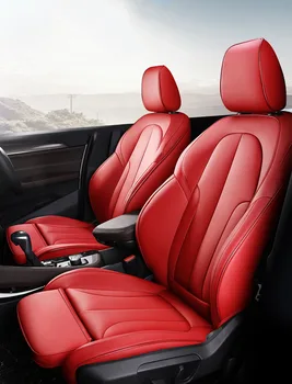 Individualizuotos automobilių Sėdynių užvalkalai odos BMW x1 x2 x3 x4 e83 e84 f25 f26 f39 Automobilių Reikmenys raudona sėdynių užvalkalai, automobilių sėdynės pagalvėlės stilius