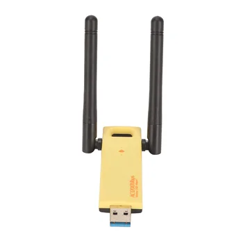 USB WiFi Adapterį 2.4 G 5G Dual Band Dual Antenos 802.11 AC 1200Mbps WiFi Tinklo Adapteris, skirtas PC Nešiojamas tinklo naujos
