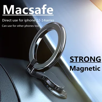 Universalus Magnetinis Automobilinis Telefono Laikiklis Stovėti Macsafe Metalo Magnetas Automobilių Mount Support Automobilių iPhone 14 13 12 Pro Max Mini 