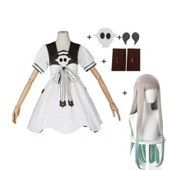 Anime Yashiro Ne Cosplay Perukas suaugusi Moteris Dress Helovinas Tualetas-privalo Hanako-kun Drabužius. Priedai Kojinių