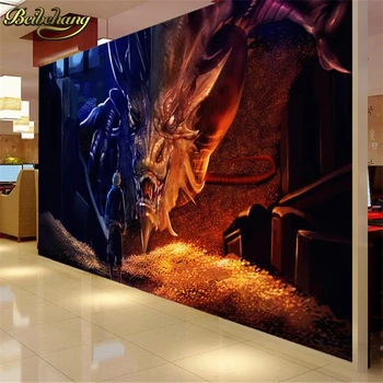 beibehang Pasirinktinius nuotraukų freskomis dragon sienos popieriaus kambarį papel de paede 3D didelės freskos tapetai, fone, TV grindys