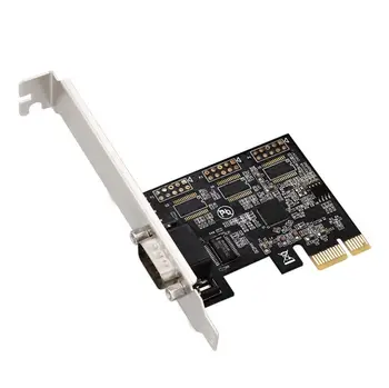 RS232, COM PCI Express Plėtros kortelę Serial DB9 PCIE Adapteris Su Chip AX99100 /moschip Už Stalinį KOMPIUTERĮ