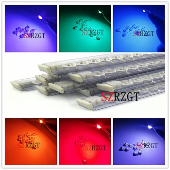 100vnt 3W High Power LED lemputės, lempos, diodai Aliuminio PCB Šilumos Kriaukle UV šviesos Pilno Spektro LED Augalų Auga Lustas
